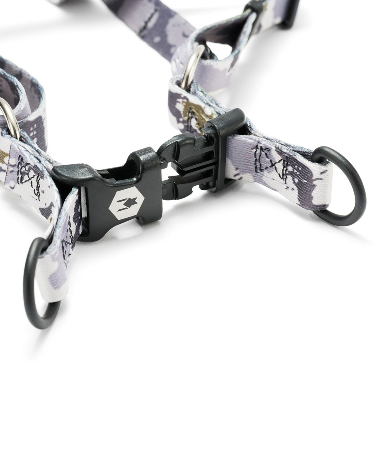 WOLFGANG ウルフギャング 犬用 ハーネス HideOut Harness Mサイズ 小型犬用 中型犬用 胴輪 ハイドアウト 迷彩柄 グレー系 WH-002-84(CAMO-M)