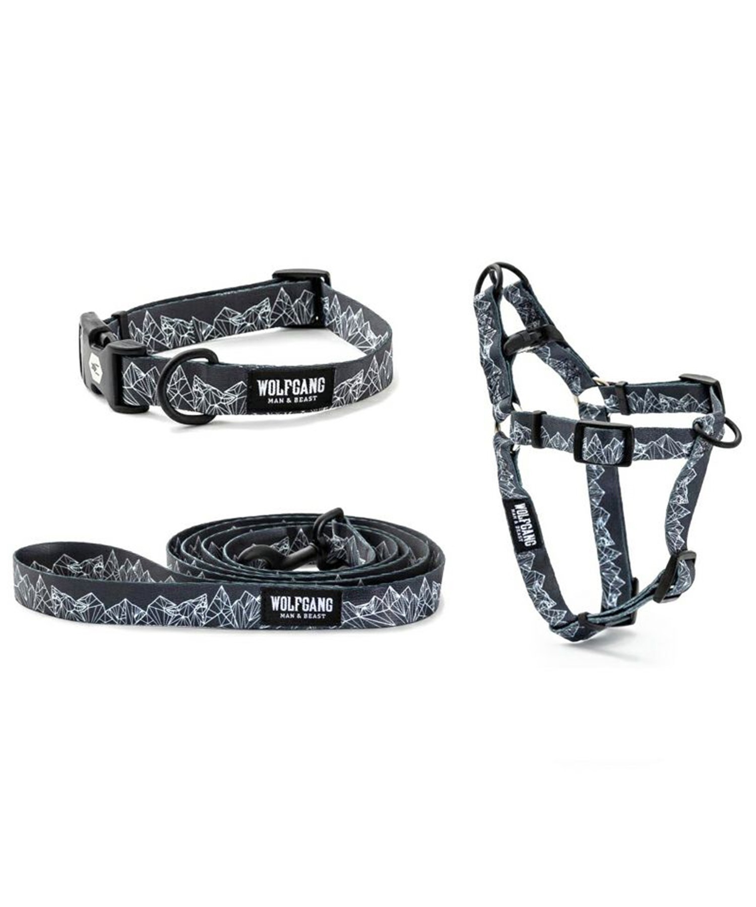 WOLFGANG ウルフギャング 犬用 リード WolfMountain Leash Lサイズ 中型犬用 大型犬用 ウルフマウンテン リーシュ グレー系 WL-003-83(GY-L)