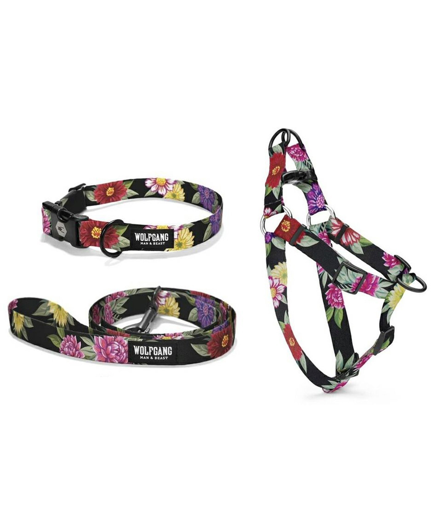 WOLFGANG ウルフギャング 犬用 リード DarkFloral React Leash