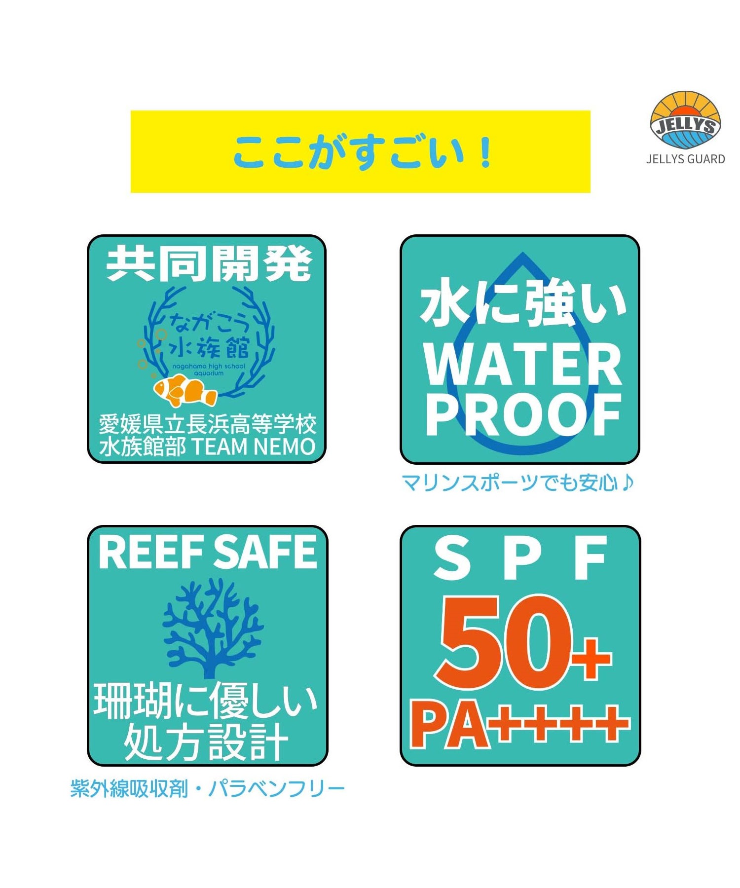 JELLYS GUARD SUN SCREEN ジェリーズガード サンスクリーン クラゲ除け