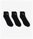 NIKE ナイキ EVERYDAY CUSHIONED ANKLE エブリデイ クッションド アンクル メンズ レディース ソックス 靴下 3足セット SX7667-010(010BLK-23.0cm)