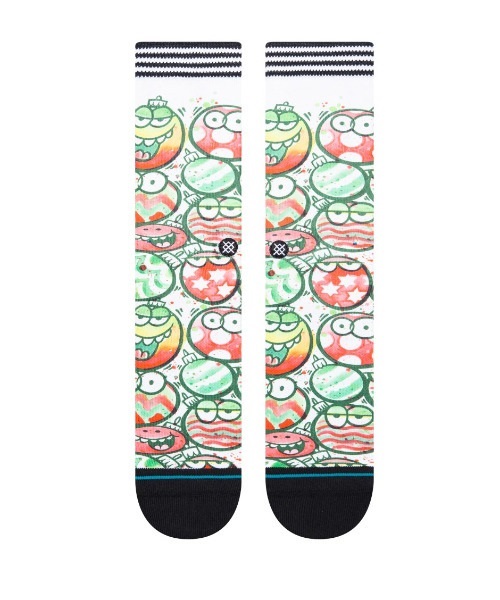 STANCE スタンス KEVIN LYONS ORNAMENT A555D22KEV メンズ 靴下 ソックス JJ K28(WHITE-L)