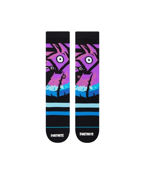 STANCE スタンス A556B22GIM GIMME THE LOOT メンズ 靴下 ソックス ハイソックス FORTNITE フォートナイト コラボモデル JJ F20(BLACK-L)