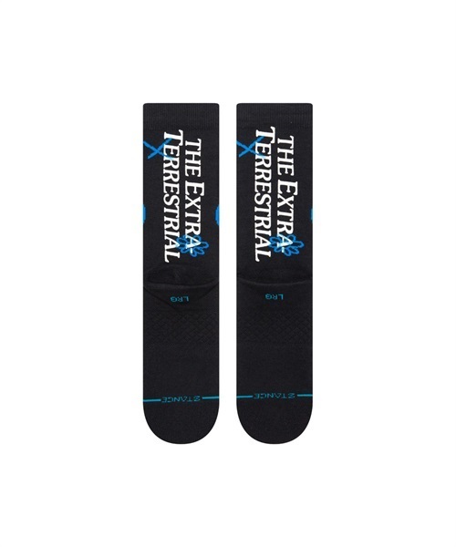 STANCE スタンス EXTRA TERRESTRIAL A555C22EXT ソックス 靴下 ユニセックス E.T. コラボレーションモデル JJ L10(BLK-L)