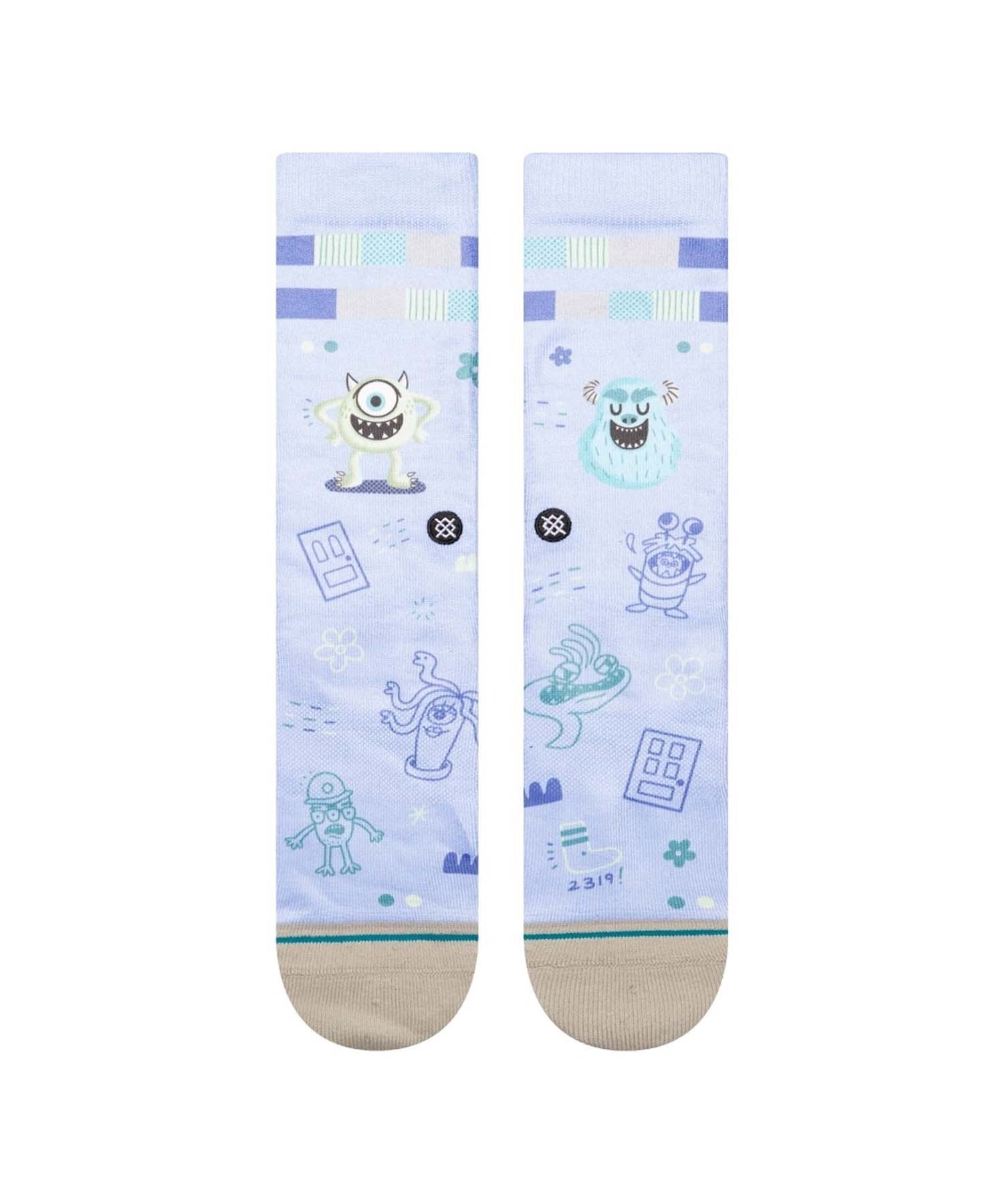 STANCE/スタンス 靴下 ソックス DISNEY 100 ディズニー100 コラボモデル MONSTERS BY R BUBNIS モンスターズインク A555D23MON(PUR-S)