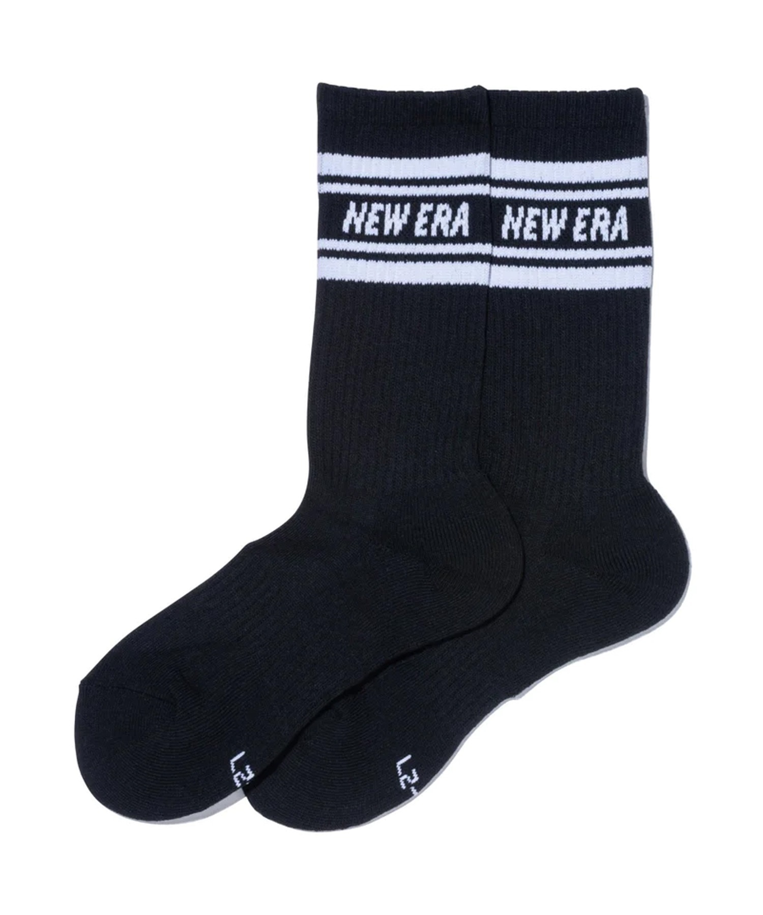 NEW ERA ニューエラ ソックス 靴下 クルー 3ペア ライン マルチ