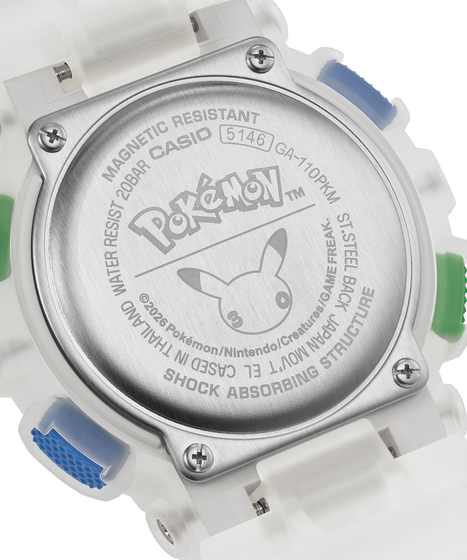 抽選受付早期締め切り【抽選ページ】G-SHOCK ジーショック 腕時計 Pokemon コラボレーションモデル GA-110PKM-7AJR(WT-ONE)