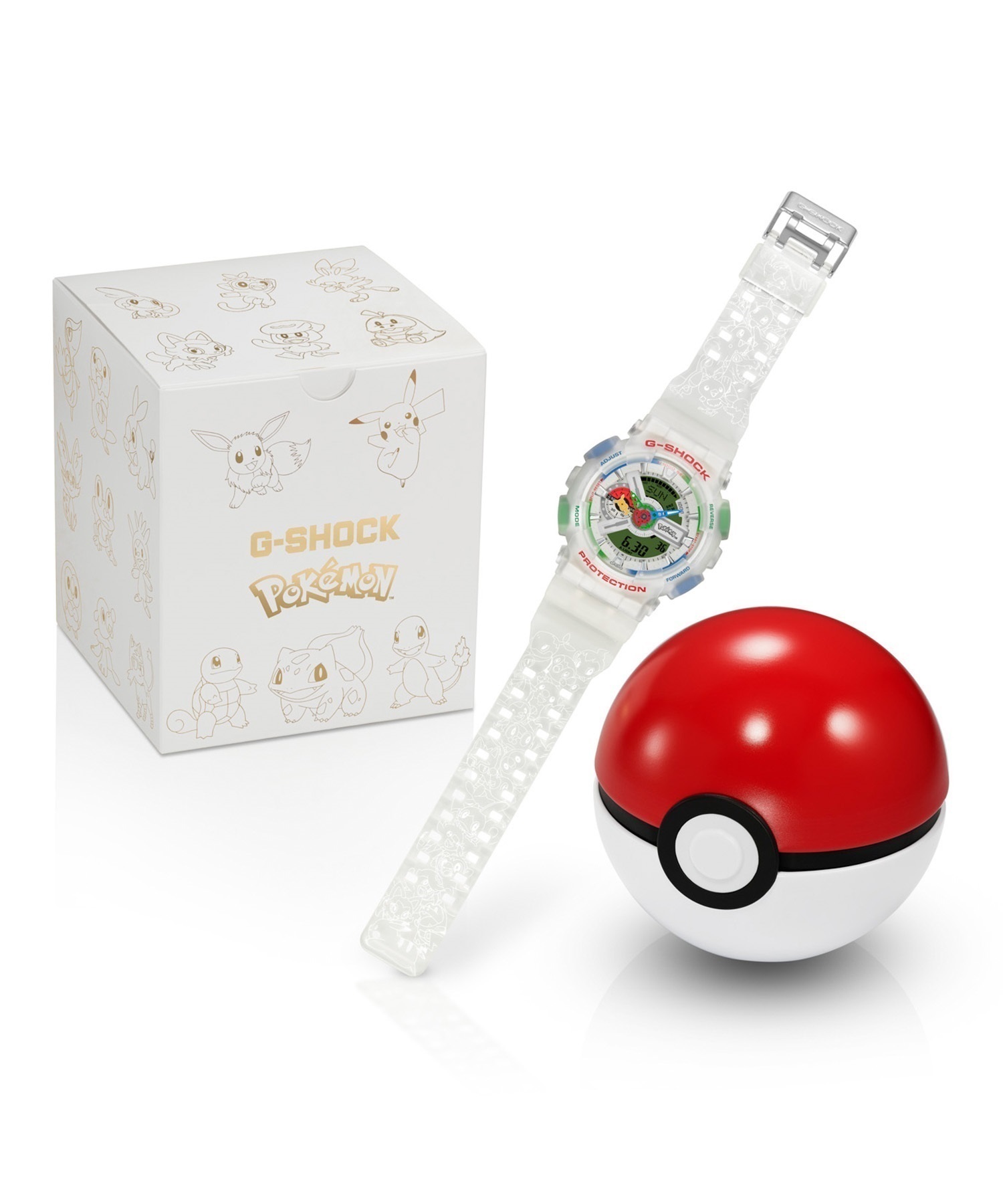 抽選受付早期締め切り【抽選ページ】G-SHOCK ジーショック 腕時計 Pokemon コラボレーションモデル GA-110PKM-7AJR(WT-ONE)