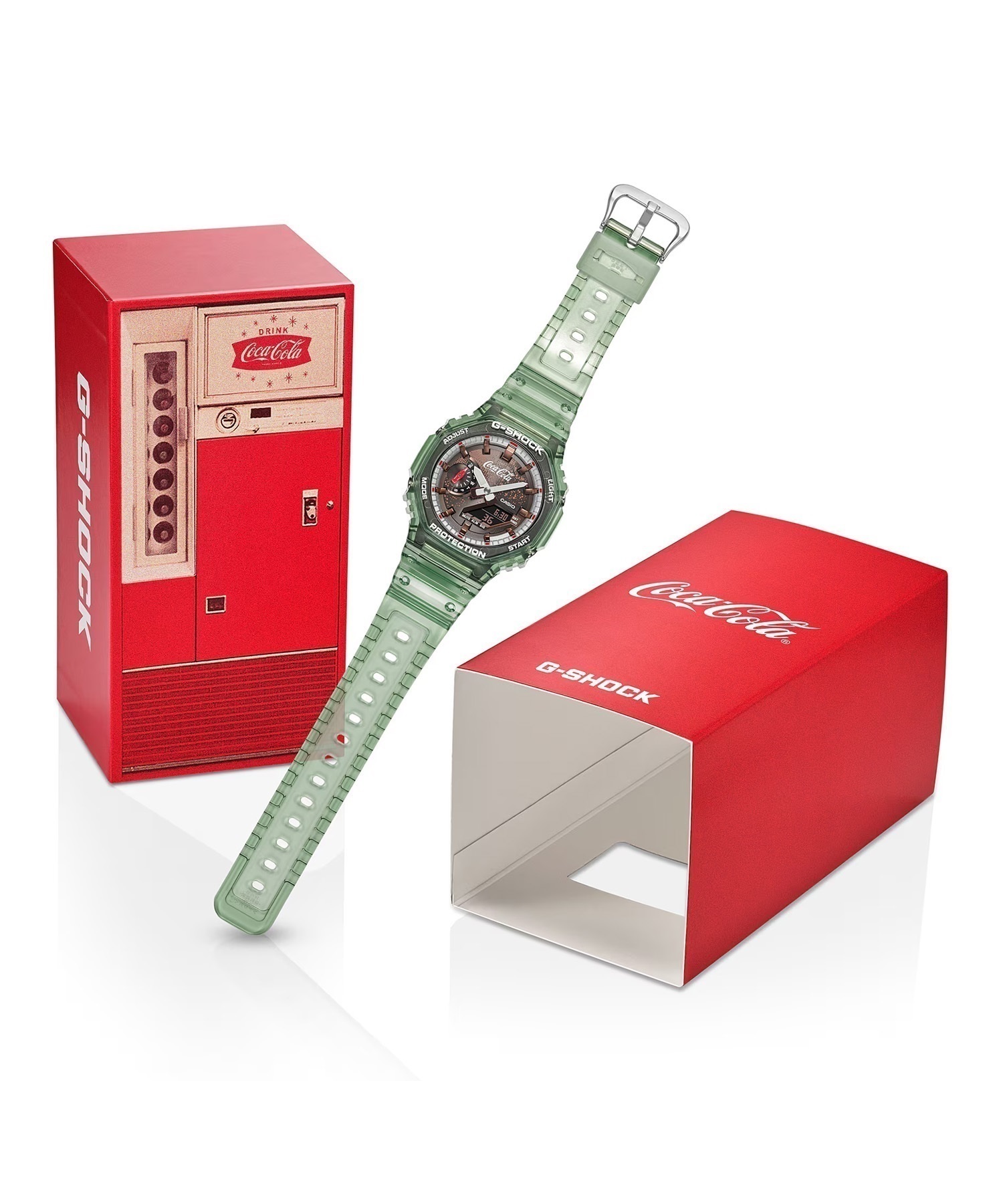 【抽選ページ】オンラインストア限定 G-SHOCK ジーショック 腕時計 Coca-Cola コカ・コーラ コラボレーションモデル GA-2100CC-3AJR  ￥27,500(抽選応募-お１人様１回)