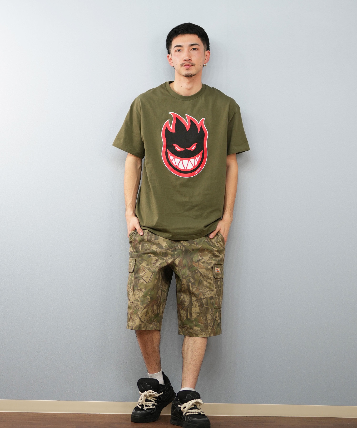 SPITFIRE スピットファイヤー 半袖 Tシャツ メンズ ロゴ フロント 