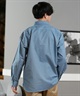 DEAR LAUREL ディアローレル 長袖 シャツ メンズ シンプル D25S2202(NVY-M)
