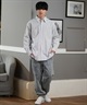 DEAR LAUREL ディアローレル 長袖 シャツ メンズ シンプル D25S2202(NVY-M)