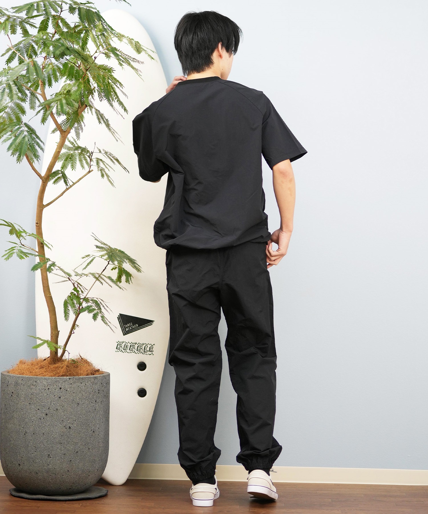 DEAR LAUREL ディアローレル × GRAMICCI グラミチ コラボ ロングパンツ メンズ 水陸両用 ユーティリティ 撥水 セットアップ対応 GMP5-S2007(BK-M)