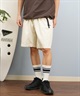 DEAR LAUREL ディアローレル × GRAMICCI グラミチ コラボ ハーフパンツ ショートパンツ メンズ ショーツ 無地 ワンポイント ロゴ GMP5-S2009 ムラサキスポーツ限定(BK-M)