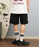 DEAR LAUREL ディアローレル × GRAMICCI グラミチ コラボ ハーフパンツ ショートパンツ メンズ ショーツ 無地 ワンポイント ロゴ GMP5-S2009 ムラサキスポーツ限定(BK-M)