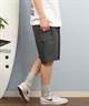 DEAR LAUREL ディアローレル × GRAMICCI グラミチ コラボ ハーフパンツ ショートパンツ メンズ ショーツ 無地 ワンポイント ロゴ GMP5-S2009 ムラサキスポーツ限定(BK-M)