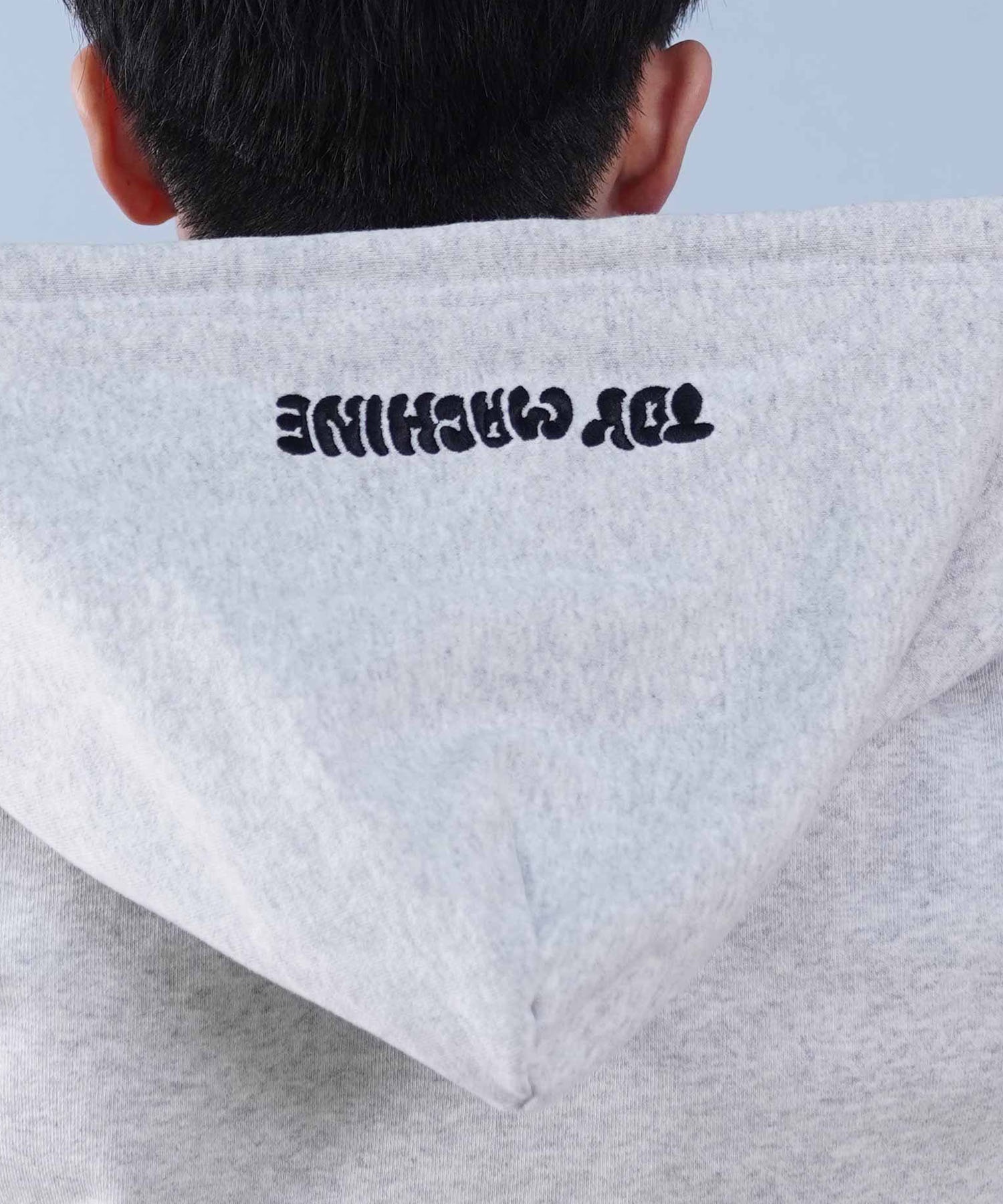 TOY MACHINE トイマシーン パーカー メンズ フルジップ ビックシルエット 刺繍ロゴ ムラサキスポーツ限定 MTMPFSW4(ASH-M)