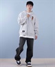 TOY MACHINE トイマシーン パーカー メンズ フルジップ ビックシルエット 刺繍ロゴ ムラサキスポーツ限定 MTMPFSW4(ASH-M)