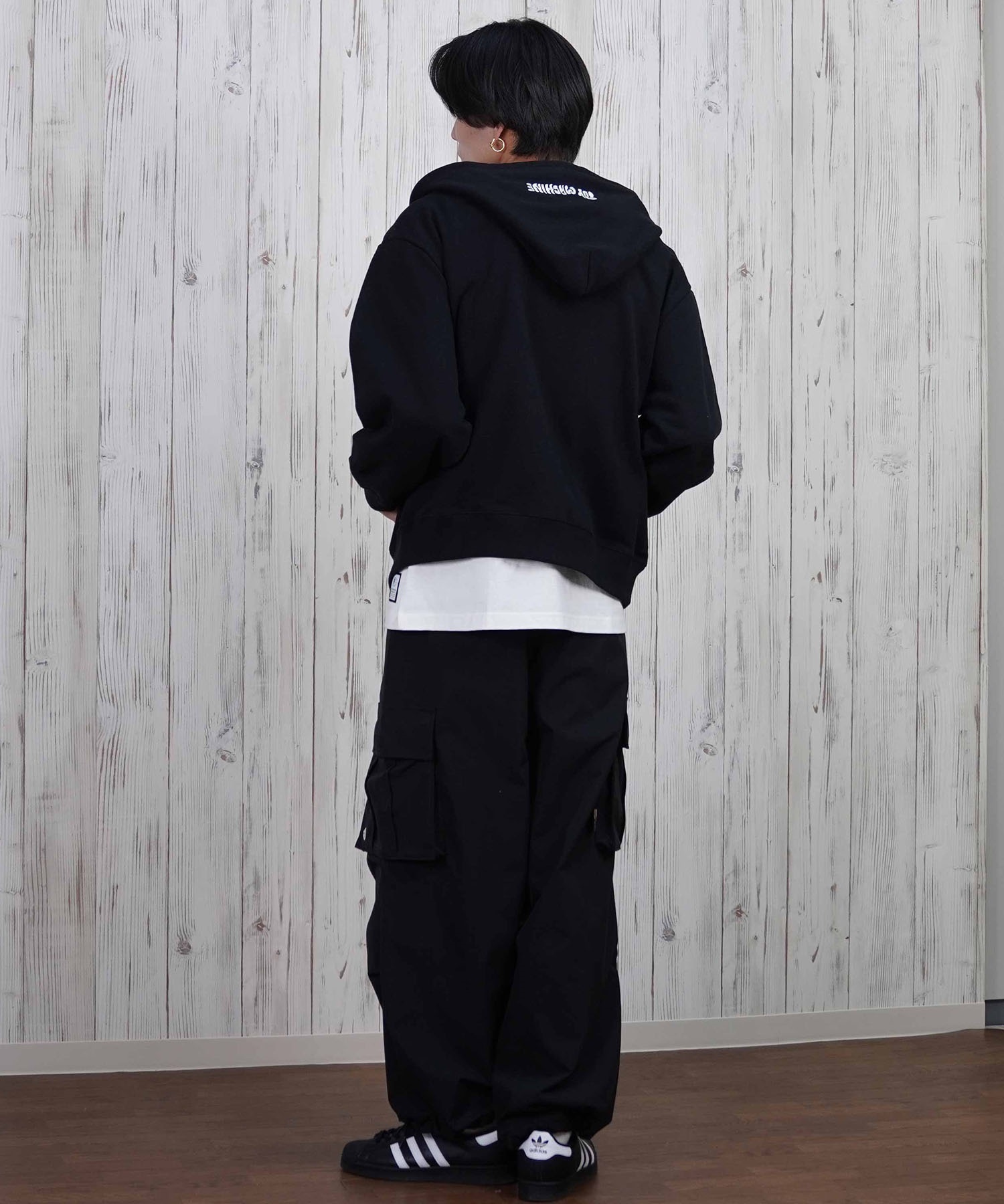 TOY MACHINE トイマシーン パーカー メンズ フルジップ ビックシルエット 刺繍ロゴ ムラサキスポーツ限定 MTMPFSW4(ASH-M)