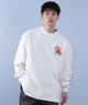 TOY MACHINE トイマシーン 長袖 Tシャツ メンズ ビックシルエット バックプリント ムラサキスポーツ限定 MTMPFLT1(BLACK-M)