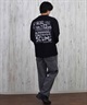 TOY MACHINE トイマシーン 長袖 Tシャツ メンズ ビックシルエット バックプリント ムラサキスポーツ限定 MTMPFLT1(BLACK-M)