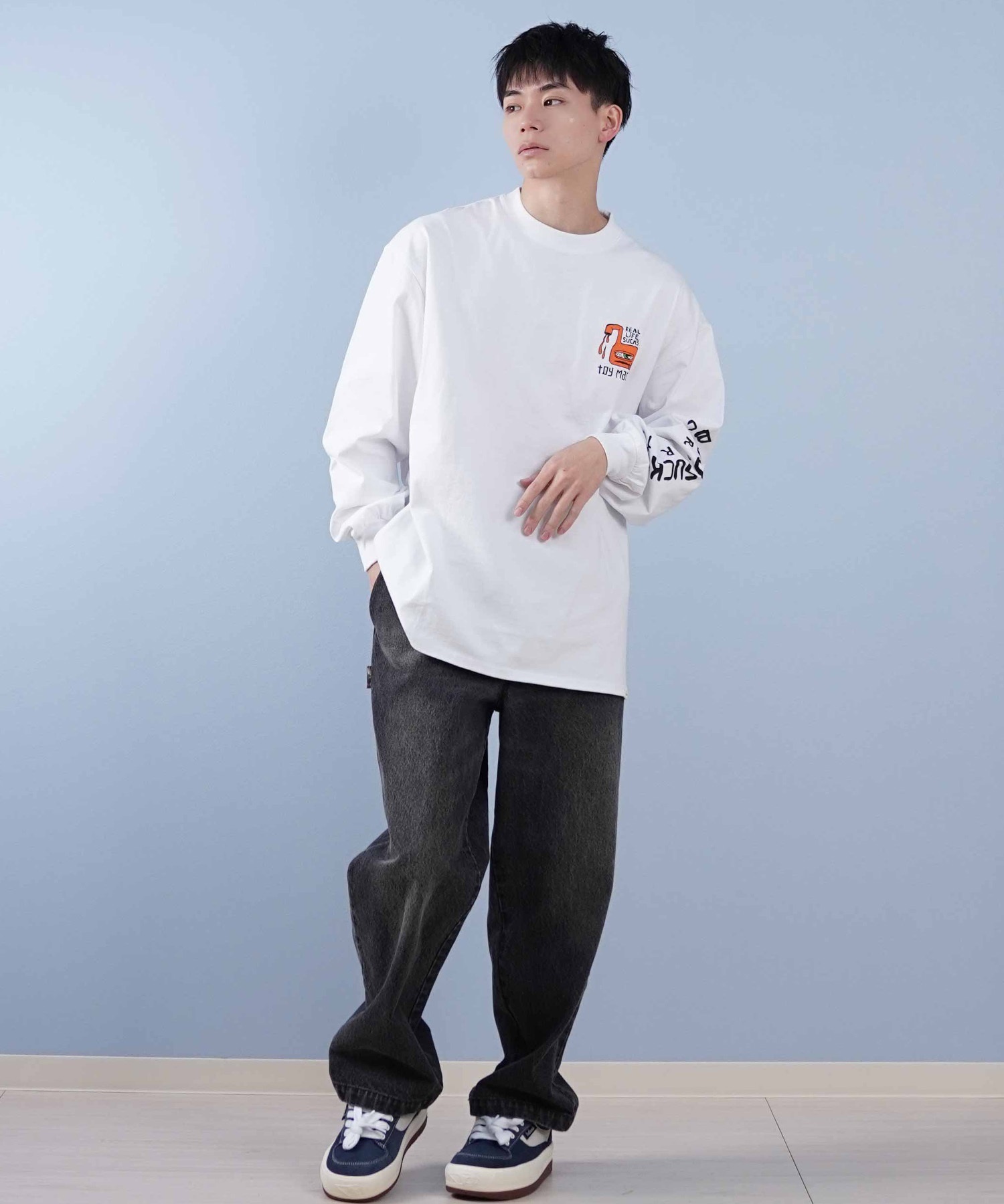 TOY MACHINE トイマシーン 長袖 Tシャツ メンズ ビック