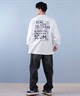 TOY MACHINE トイマシーン 長袖 Tシャツ メンズ ビックシルエット バックプリント ムラサキスポーツ限定 MTMPFLT1(BLACK-M)