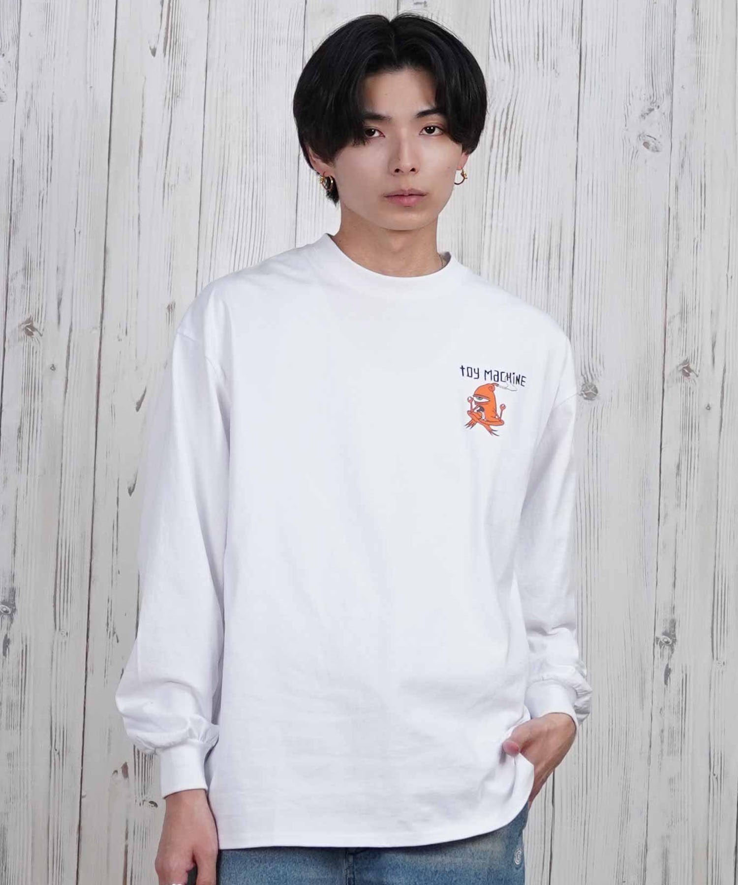 TOY MACHINE トイマシーン 長袖 Tシャツ メンズ ビックシルエット