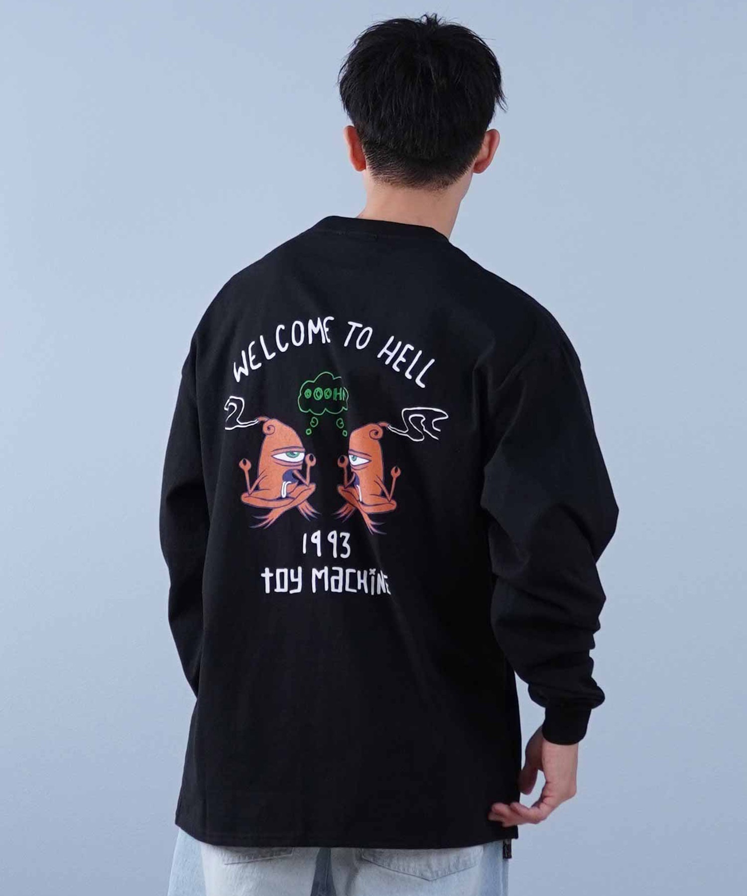 TOY MACHINE トイマシーン 長袖 Tシャツ メンズ ビック