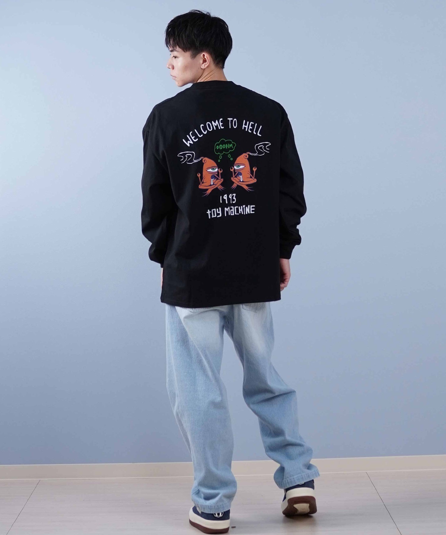 TOY MACHINE トイマシーン 長袖 Tシャツ メンズ ビックシルエット
