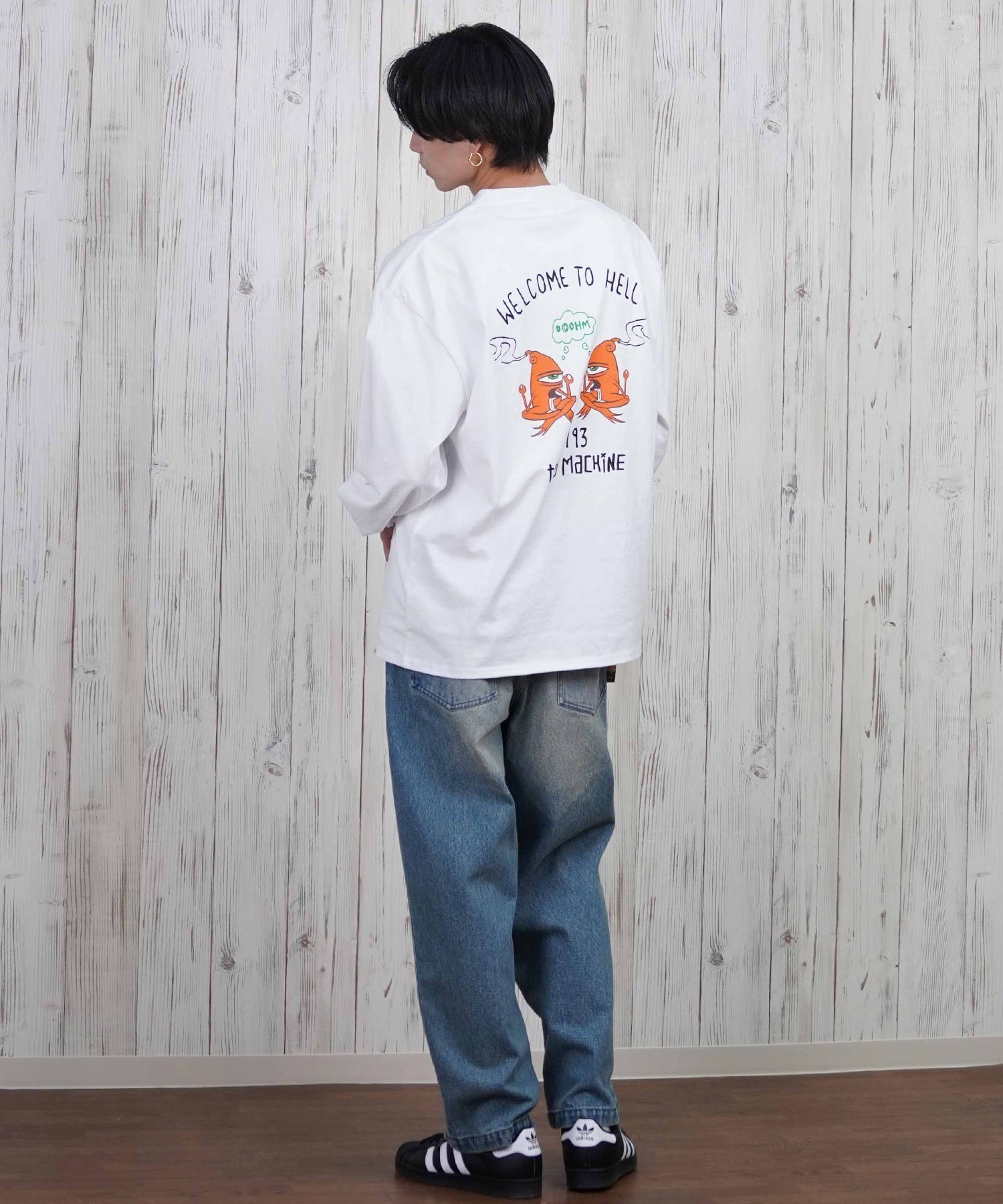TOY MACHINE トイマシーン 長袖 Tシャツ メンズ ビックシルエット