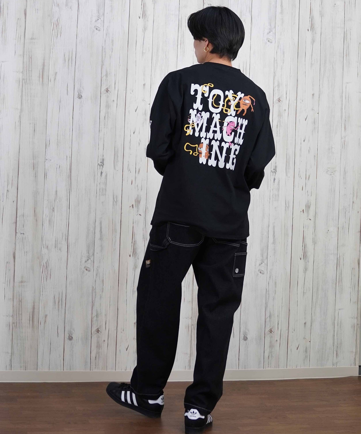 TOY MACHINE トイマシーン 長袖 Tシャツ メンズ ビックシルエット