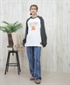 TOY MACHINE トイマシーン 長袖 Tシャツ レディース ロンT オーバーサイズ ラグラン MTMPFLT10 ムラサキスポーツ限定(WT/BK-M)