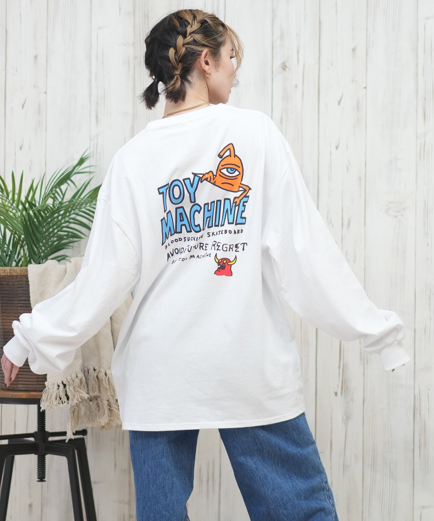 110-130cm】バックプリントTシャツ はずかしい