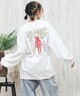 TOY MACHINE トイマシーン 長袖 Tシャツ レディース ロンT オーバーサイズ バックプリント MTMPFLT9 ムラサキスポーツ限定(WHITE-M)