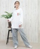 TOY MACHINE トイマシーン 長袖 Tシャツ レディース ロンT オーバーサイズ バックプリント MTMPFLT9 ムラサキスポーツ限定(WHITE-M)