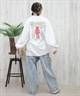 TOY MACHINE トイマシーン 長袖 Tシャツ レディース ロンT オーバーサイズ バックプリント MTMPFLT9 ムラサキスポーツ限定(WHITE-M)
