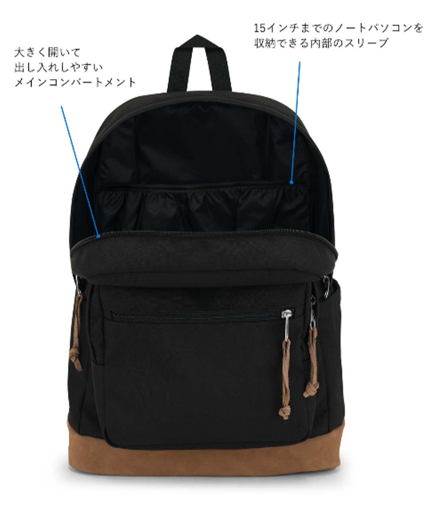 JANSPORTジャンスポーツ バックパック リュックサック RIGHT PACK ライトパック BLACK 28L JS0A4QVA008(BLACK-28L)