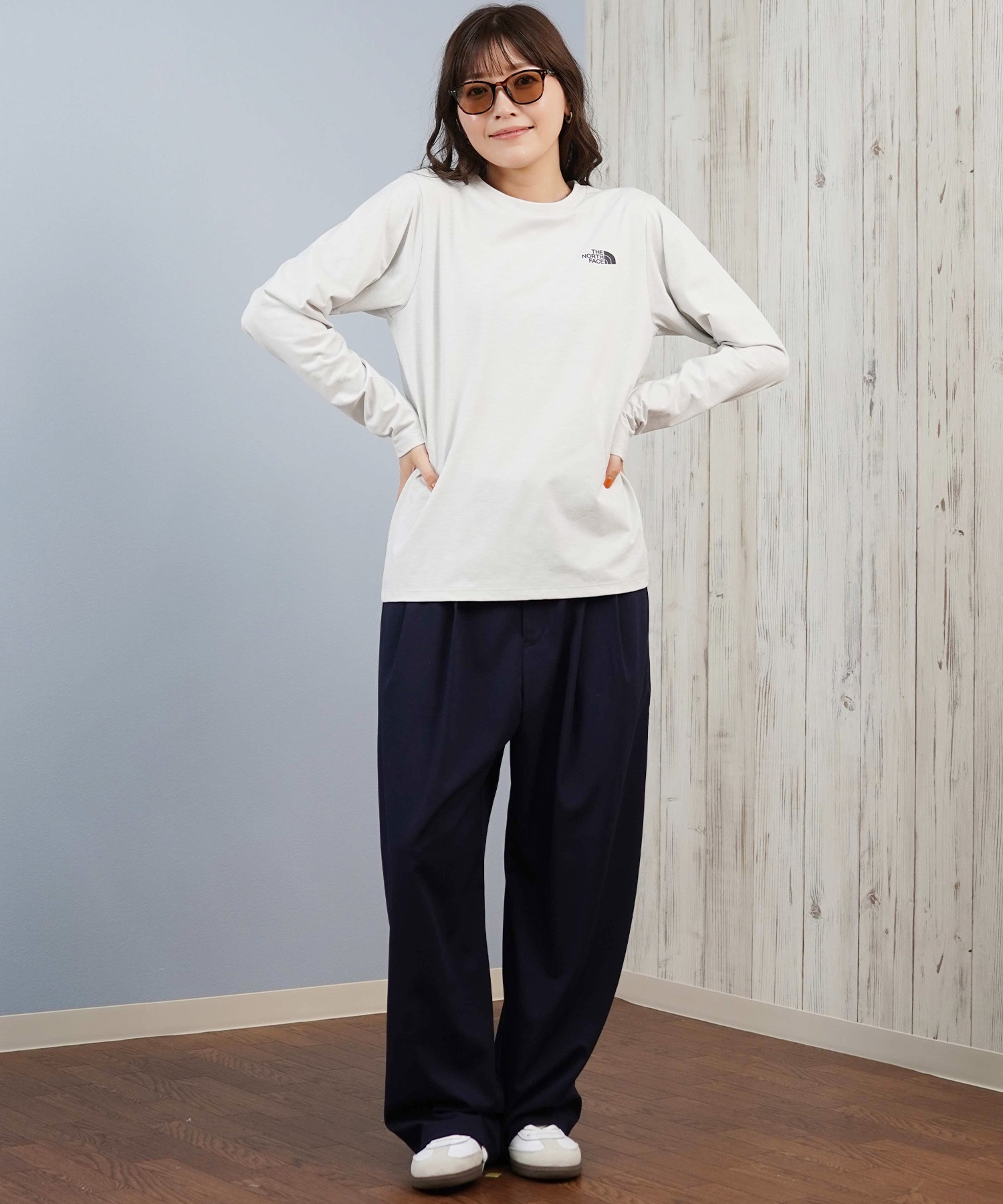 THE NORTH FACE ザ・ノース・フェイス 長袖 Tシャツ ロンT レディース バックプリント ロゴ L S ES Climbing Logo Tee NTW82584(K-M)