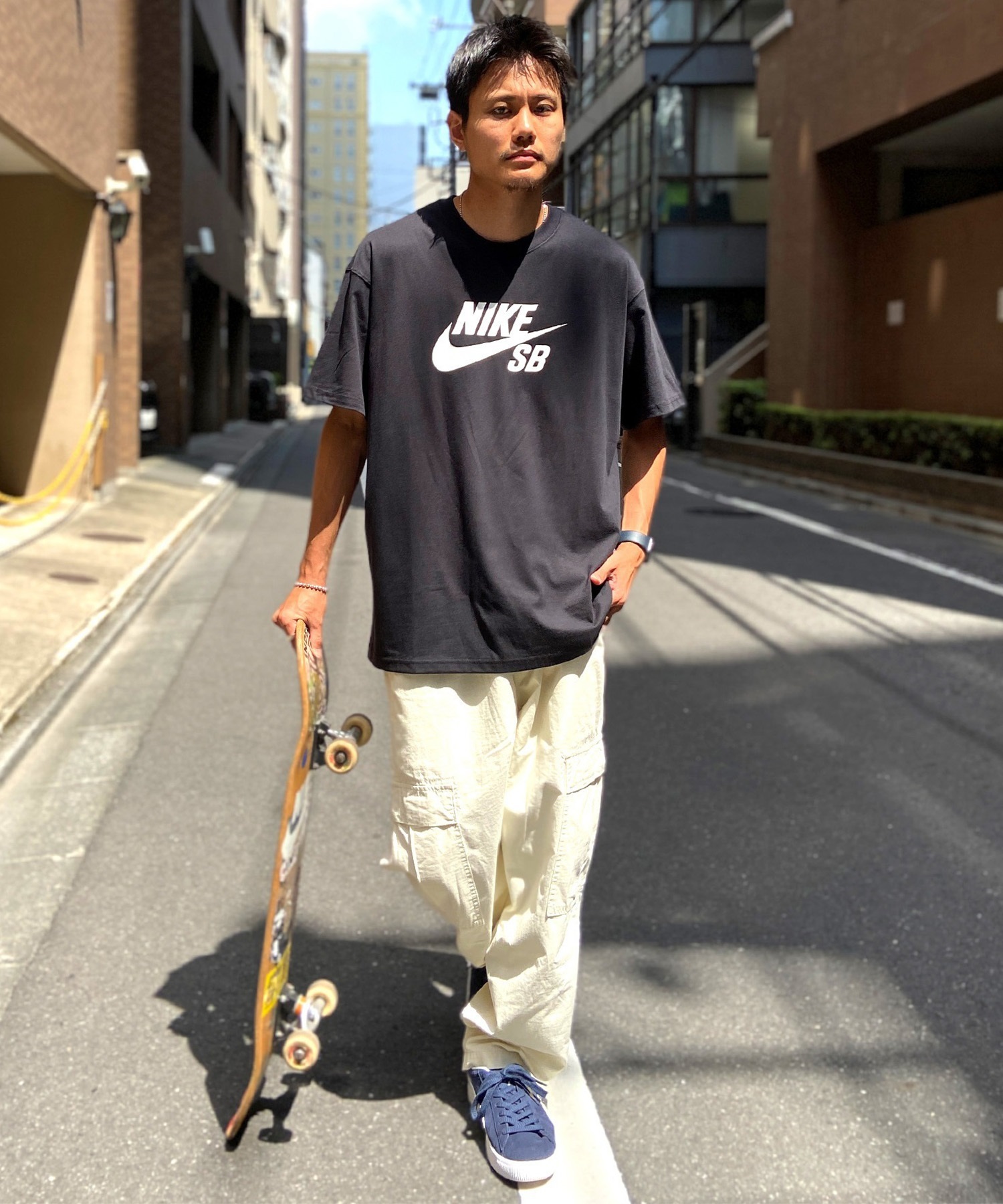 NIKE SB ナイキエスビー 半袖 Tシャツ メンズ ロゴ スケートボード Tシャツ CV7540-010(010-M)