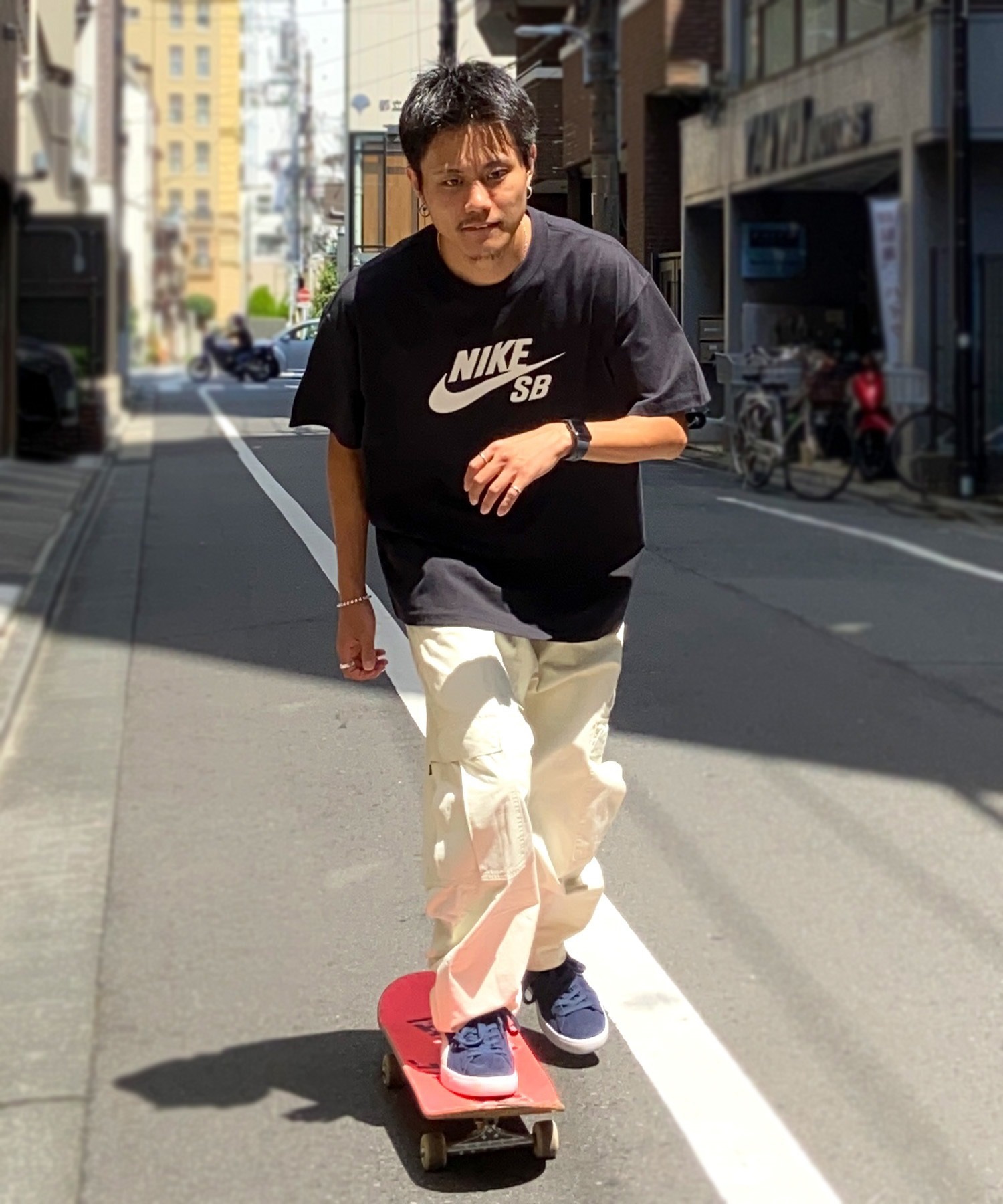 NIKE SB ナイキエスビー 半袖 Tシャツ メンズ ロゴ スケートボード Tシャツ CV7540-010(010-M)