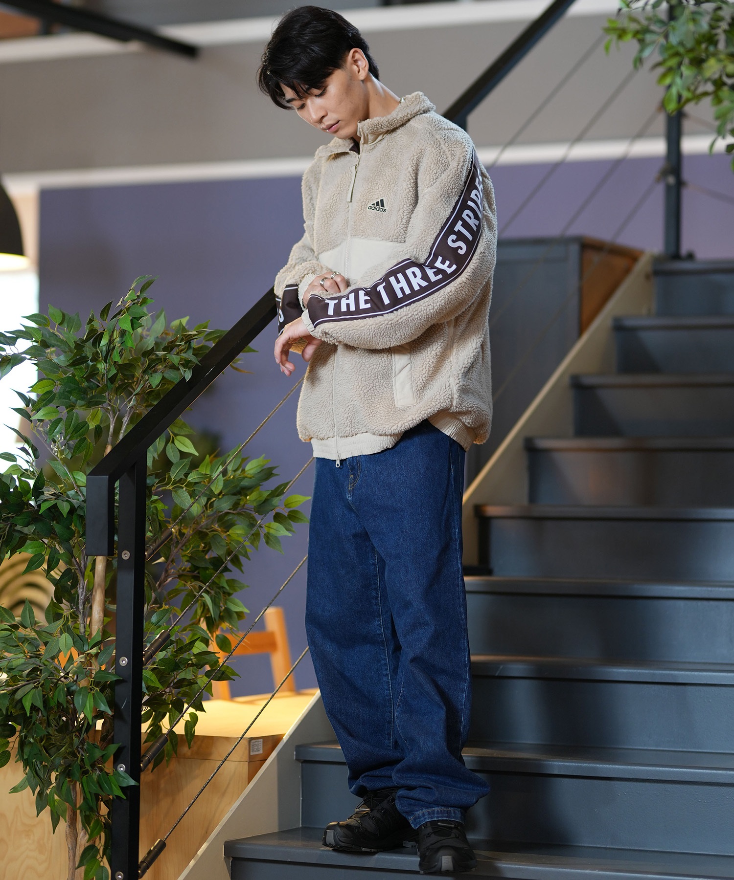 adidas アディダス アウター メンズ ワーディング ルーズ