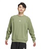 adidas アディダス メンズ トレーナー ルーズシルエット ユニセックス 裏起毛 KWX97(BK/WT-S)