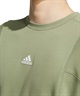 adidas アディダス メンズ トレーナー ルーズシルエット ユニセックス 裏起毛 KWX97(BK/WT-S)