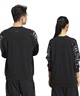 adidas アディダス メンズ トレーナー ルーズシルエット ユニセックス 裏起毛 KWX97(BK/WT-S)