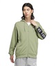 adidas アディダス メンズ パーカー トラックパーカー ジップアップ ルーズシルエット ユニセックス KWX99(BK/WT-S)