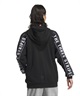 adidas アディダス メンズ パーカー トラックパーカー ジップアップ ルーズシルエット ユニセックス KWX99(BK/WT-S)