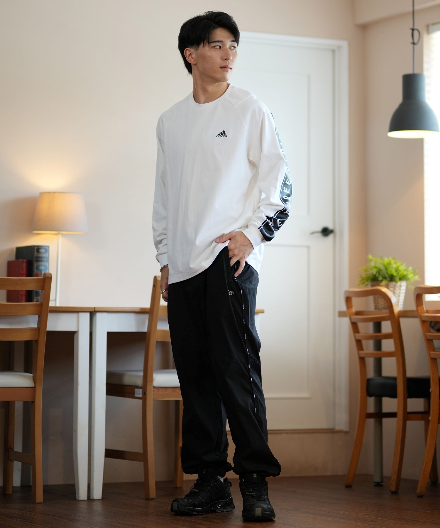 adidas アディダス メンズ 長袖 Tシャツ オーバーサイズ 90's