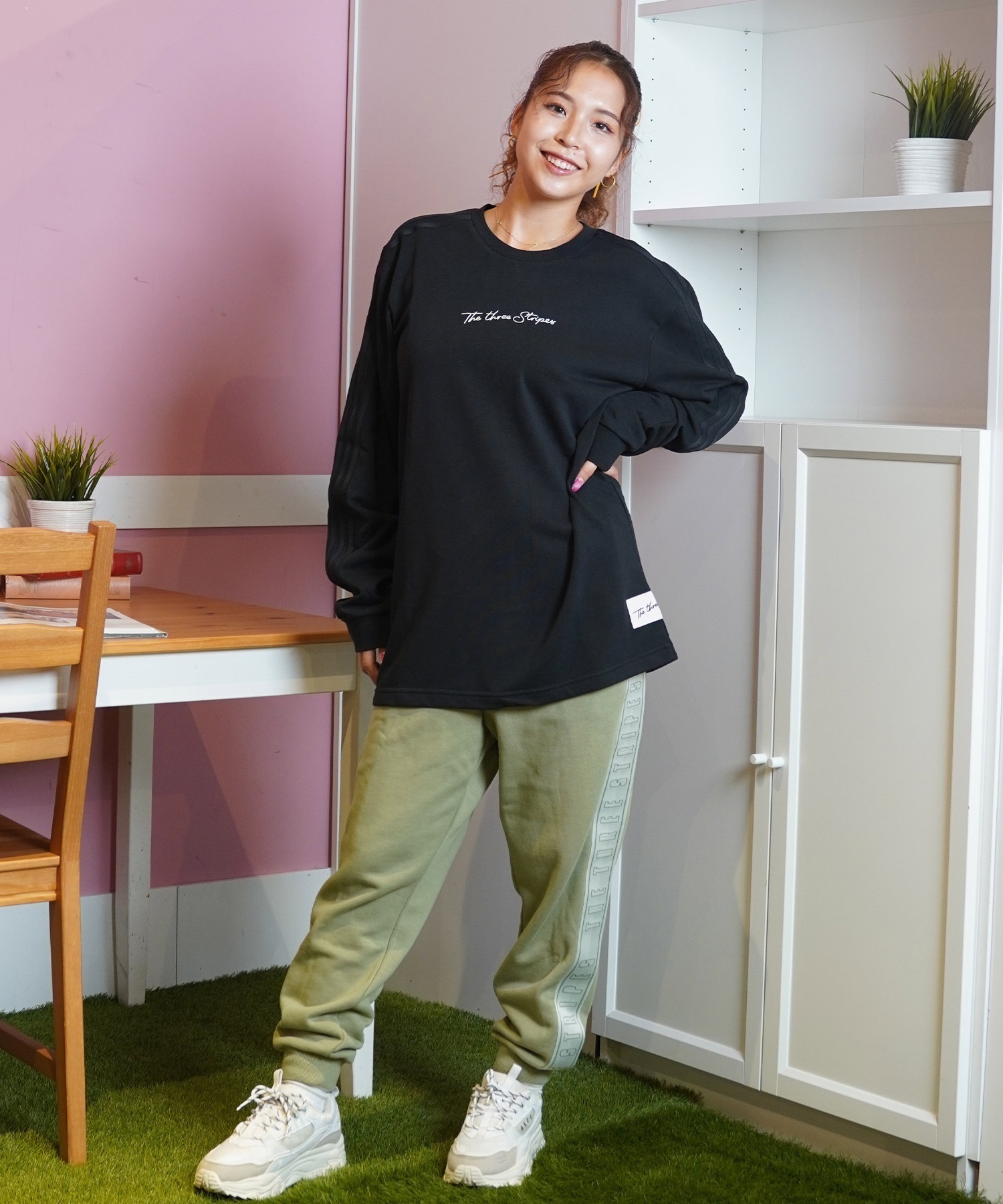 adidas アディダス 長袖 Tシャツ レディース JTM08 ロング