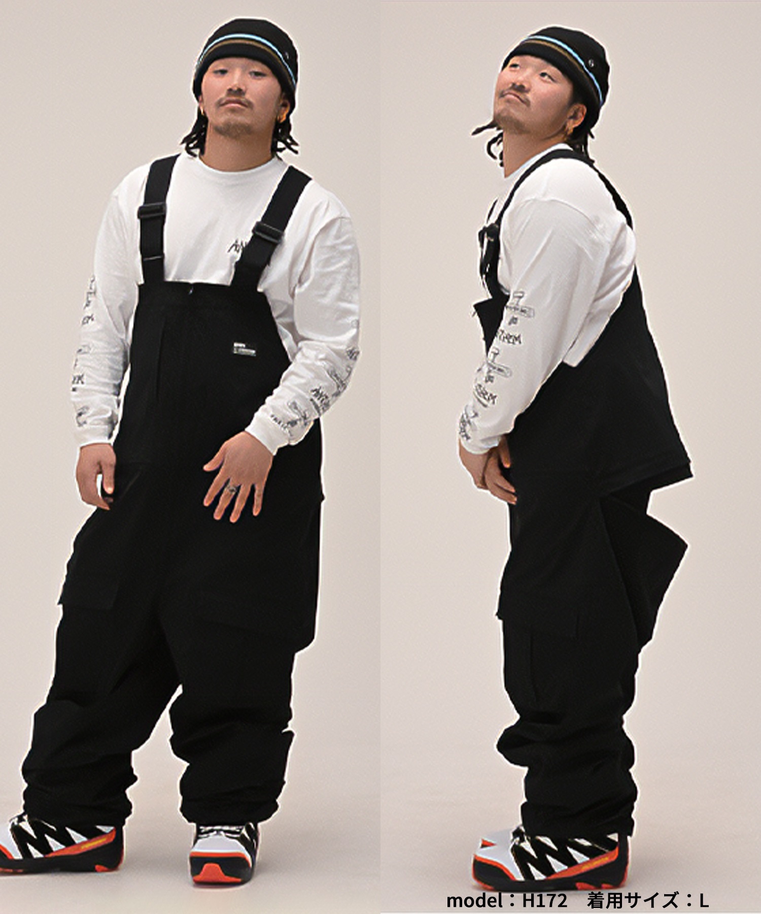 【早期購入/店頭受取対象外】ANTHEM アンセム スノーボード ウェア パンツ ユニセックス CHEST SLIT 25-26モデル LL C14(BLACK-S)